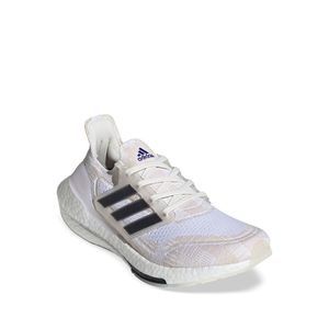 ADIDAS Womens White 1" Platform Ultraboost 21 Prime Wedge Running Shoes 9
